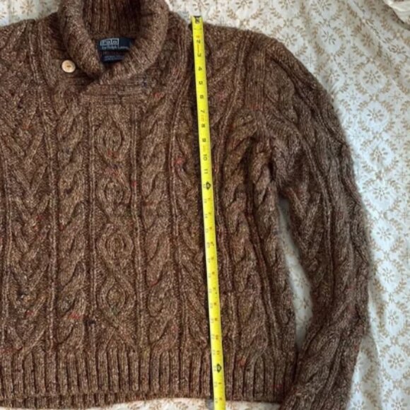 Polo Ralph Lauren Brown Cable Knit Sweater - Picture 5 of 6